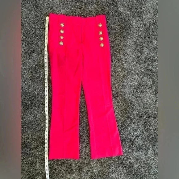 Derek Lam 10 Crosby pink cropped flare pants size 2 - Picture 7 of 8